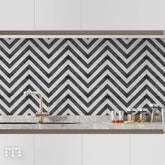 Mosaicowall Vinyl Oil-Resistant DIY Flooring Peel and Stick Tile Sticker & Wall Backsplash Self Adhesive Sticker